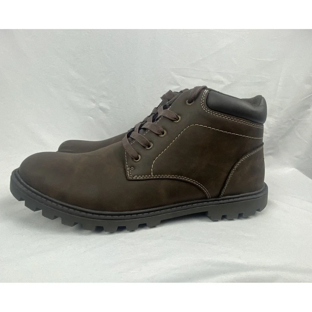 Rockport Ridgeview Boot CJ1571 Mens 11.5 Brown Nubuck Lace Up Casual Dress Boots